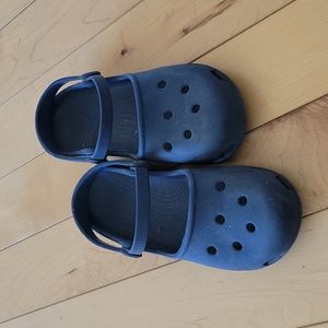 Navy Crocs